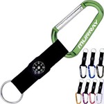 Custom Decorated 1 Day Service Carabiners with Compasses and Split Rings!