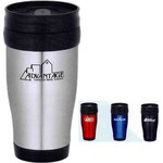 Custom Designed 1 Day Service Blue and Red Travel Mugs!