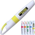 Custom Printed 1 Day Service Chisel Tip Highlighters with Pocket Clips!
