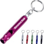 Custom Printed 1 Day Service Metal Whistle Key Rings!