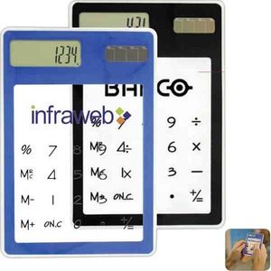 1 Day Service Large Solar Powered Calculators, Customized With Your Logo!