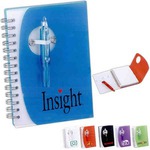 Customized 1 Day Service Notebooks with Folding Mini Pens!