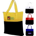 Custom Printed 1 Day service Two Tone Tote Bags!
