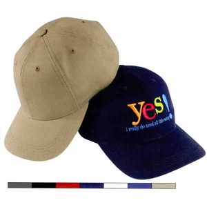100 Percent Brushed Cotton Twill Baseball Caps and Hats, Personalized With Your Logo!
