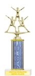 Custom Engraved Triple Action Cheerleader Trophies!