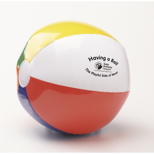 16 inch Beach Balls, Custom Imprinted With Your Logo!