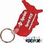 United States Shaped Key Tags, Custom Imprinted With Your Logo!