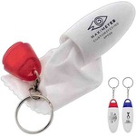 Custom Imprinted 3 Day Service Eye Glass Lens Cleaner Keychains!