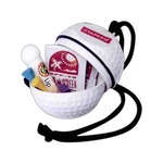 Custom Imprinted 3 Day Service Golf Ball Shaped Golf Kits with Neck Ropes!