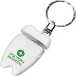 Custom Printed 3 Day Service Tooth Shaped Dental Floss Keychains!
