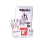 Custom Printed 3 Day Service Vinyl Poncho and First Aid Kit Pouches!