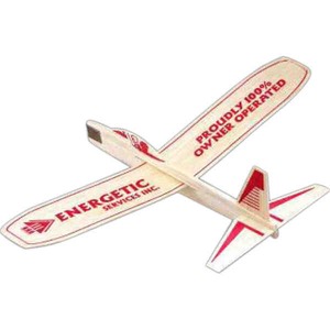 Twelve-inch Balsa Wood Airplanes, Custom Imprinted With Your Logo!