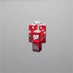 5/8 Inch Transparent Dice, Customized With Your Logo!