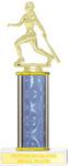 Custom Engraved Female Action Batter Baseball Trophies!