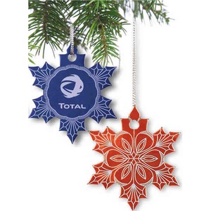 Aluminum Christmas Ornaments, Custom Imprinted With Your Logo!