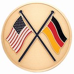 Custom Engraved American and Irish Flag Emblems and Seals!
