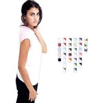 American Apparel Baby Rib Cap Sleeve Ragian Shirts For Women