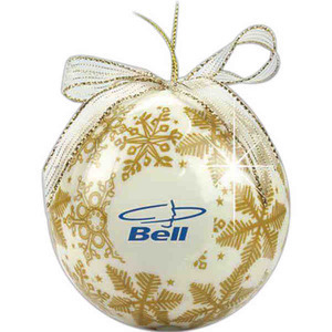 Ball Christmas Ornaments, Custom Imprinted With Your Logo!