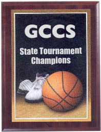 Basketball Photo Sport Plaques, Custom Printed With Your Logo!