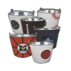 Basketball Sport Theme Buckets, Custom Printed With Your Logo!