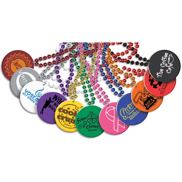 Custom Imprinted Mardi Gras Beads