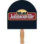 Custom Decorated Half Moon Stock Shaped Paper Fans!