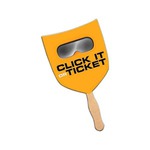 Personalized Shield Stock Shaped Paper Fans!