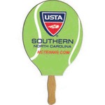 Custom Made Racket Stock Shaped Paper Fans!