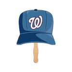 Personalized Baseball Cap Stock Shaped Paper Fans!