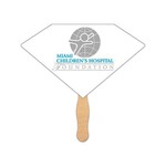 Custom Decorated Diamond Stock Shaped Paper Fans!