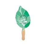 Custom Designed Leaf Stock Shaped Paper Fans!