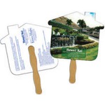 Custom Made House Stock Shaped Paper Fans!