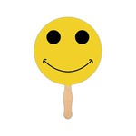 Customized Smiley Face Stock Shaped Paper Fans!