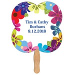 Custom Decorated Clover Stock Shaped Paper Fans!