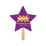 Custom Designed Star Stock Shaped Paper Fans!