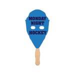 Customized Hockey Mask Stock Shaped Paper Fans!