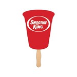 Custom Imprinted Cup Stock Shaped Paper Fans!