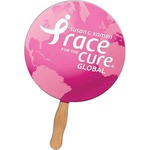Custom Imprinted Round Ball Stock Shaped Paper Fans!