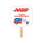Custom Designed Interstate Sign Stock Shaped Paper Fans!