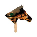 Custom Printed Horse Stock Shaped Paper Fans!