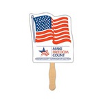 Custom Made Flag Stock Shaped Paper Fans!