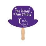 Custom Imprinted Derby Hat Stock Shaped Paper Fans!