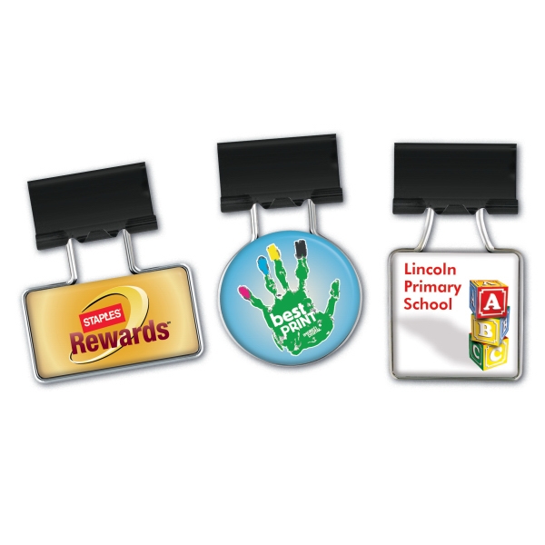 Round Binder Clips, Custom Printed With Your Logo!