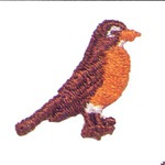 Custom Imprinted Bird Appliques!