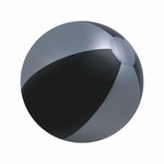 Custom Imprinted Black and Silver Alternating Color Beach Balls!