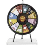 Custom Printed Black Table Top Prize Wheels!
