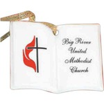 Personalized Book Shaped Porcelain Ornaments!