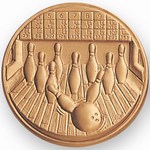 Custom Engraved Bowling Sport Emblems and Seals!