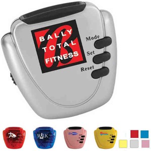 Breast Cancer Awareness Pink Pedometers, Custom Imprinted With Your Logo!
