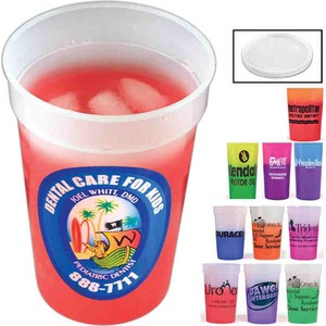 Breast Cancer Awareness Pink Stadium Glasses, Custom Imprinted With Your Logo!